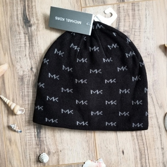 Michael Kors Accessories - Michael kors black and grey beanie nwt